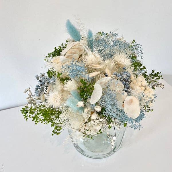 Pastel Blue Dried Flower Bouquet - Foli